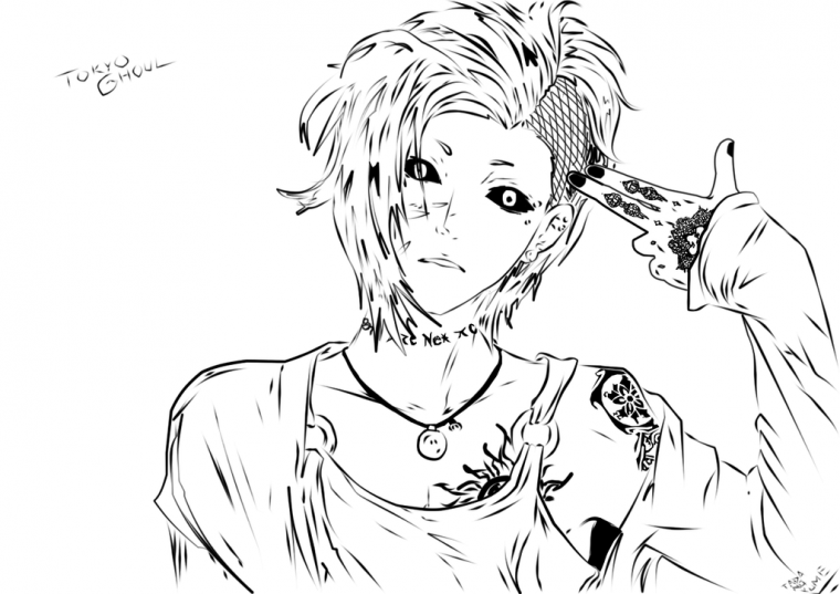 tokyo ghoul color pages