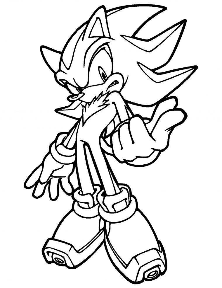 monster sonic coloring pages