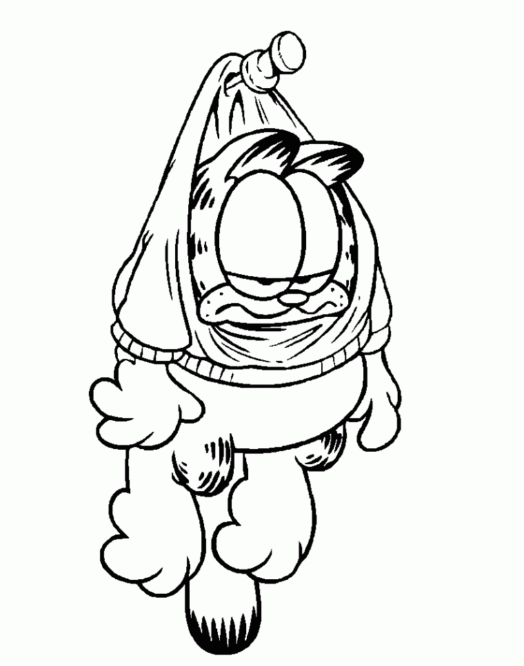 garfield printable coloring pages
