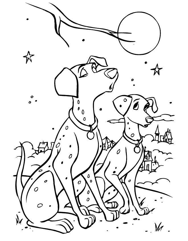 dalmatian coloring pages