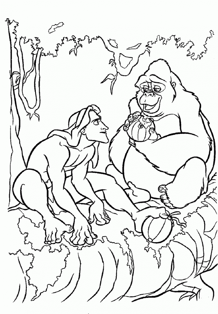 tarzan coloring pages
