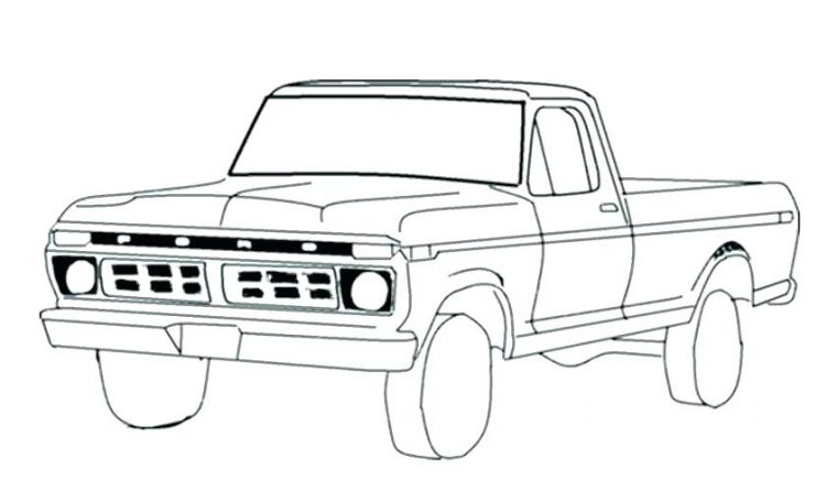ford truck coloring pages
