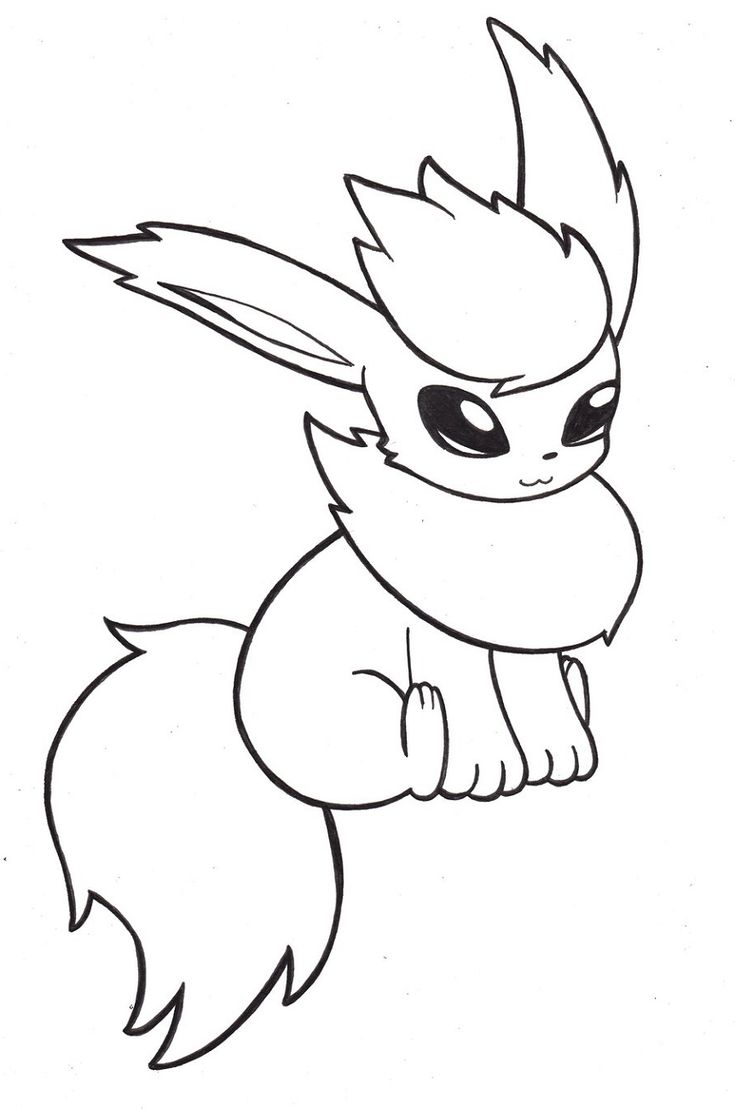 flareon pokemon coloring pages