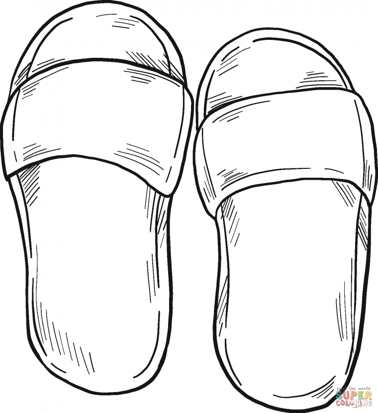 flip flop coloring pages free printable