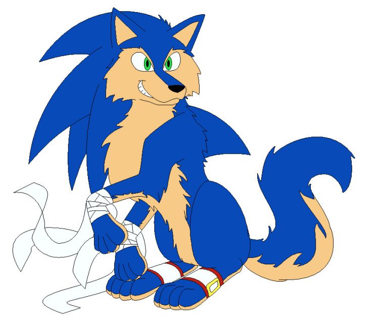 wolf sonic coloring pages