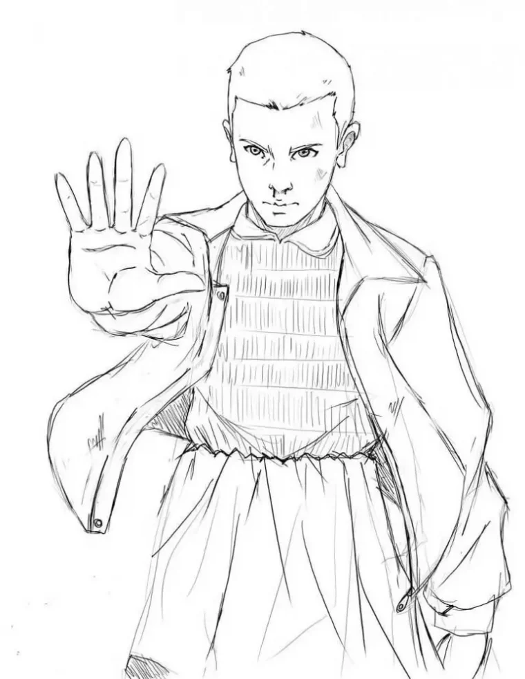 stranger things coloring pages max