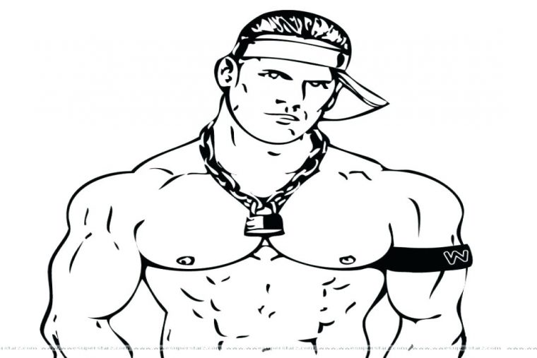 john cena coloring pages