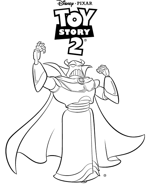 zurg coloring page