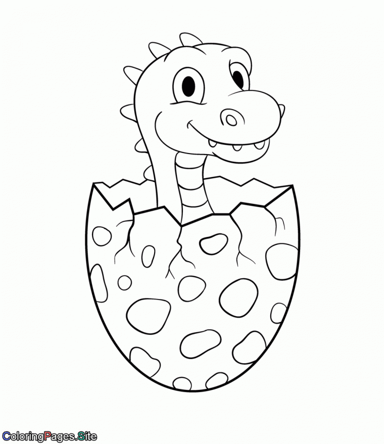 dinosaur egg coloring page