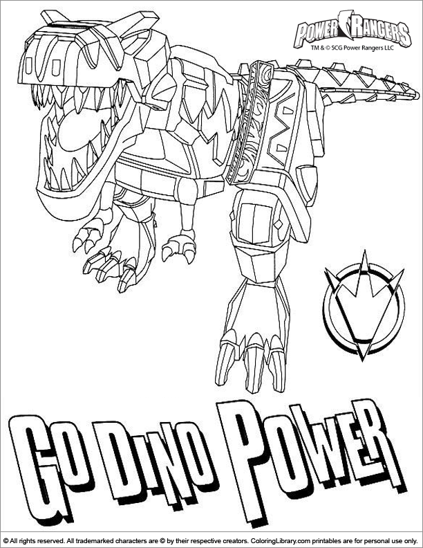 miniforce dino power coloring pages