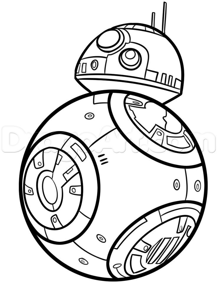bb8 coloring page