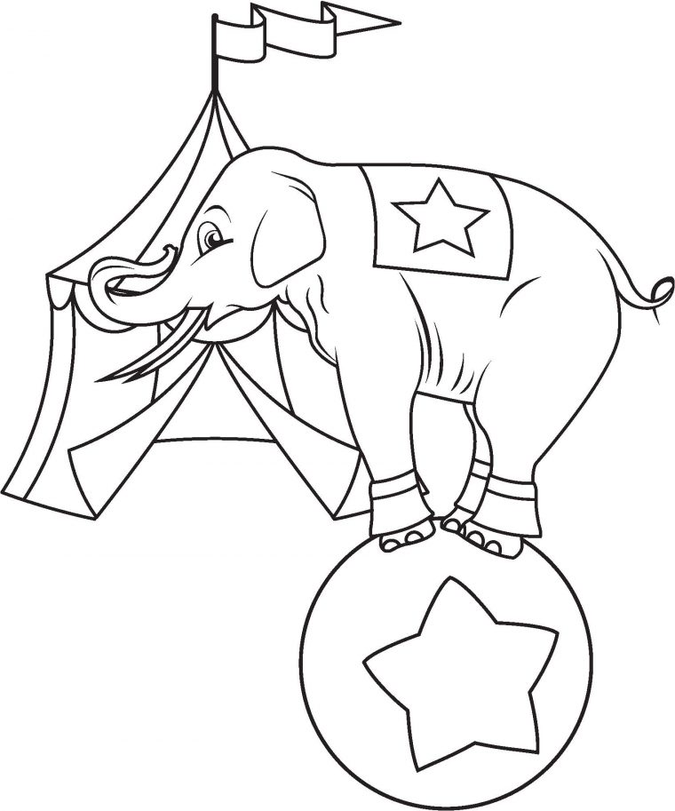 printable circus coloring pages