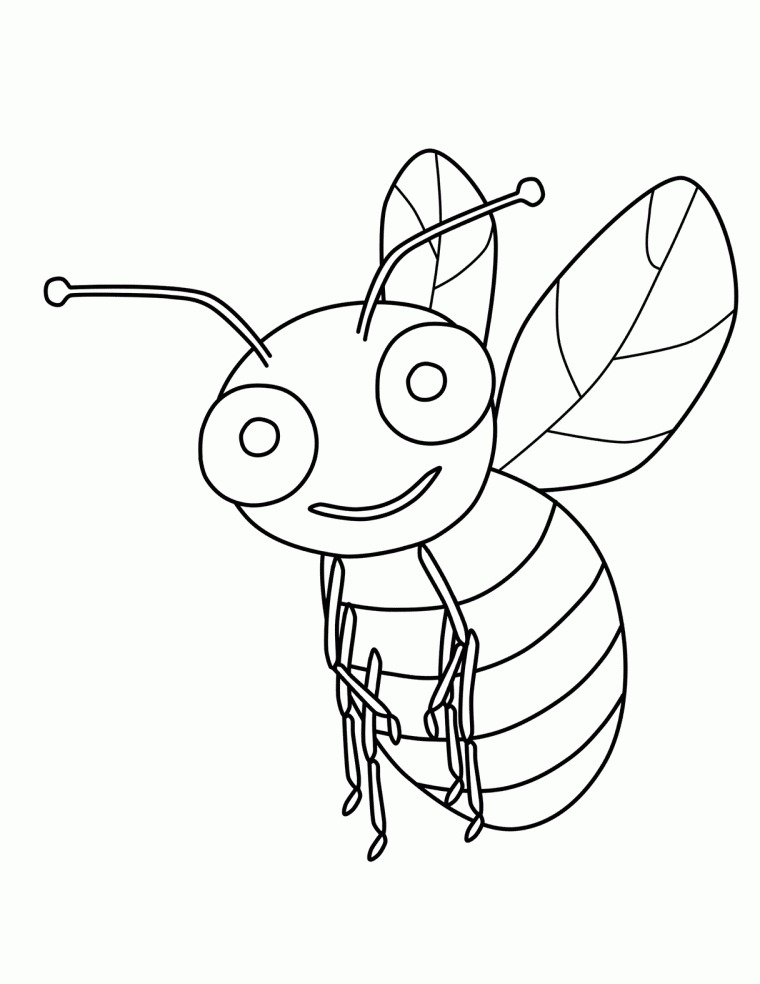 coloring pages of bees