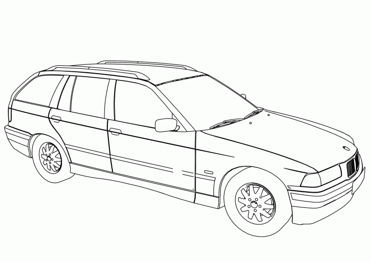 bmw coloring pages
