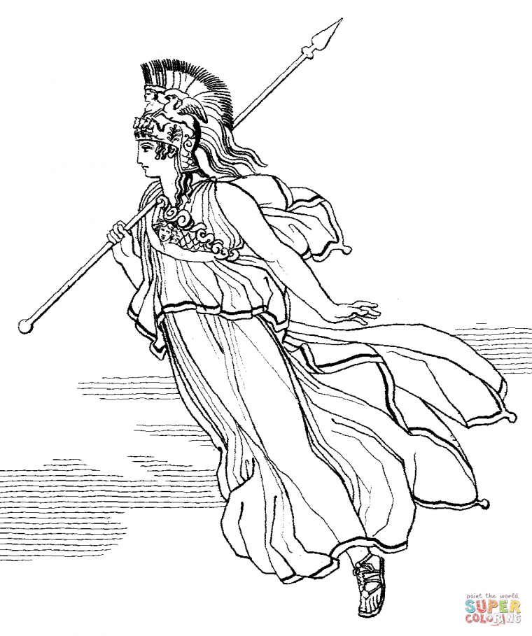 goddess coloring page