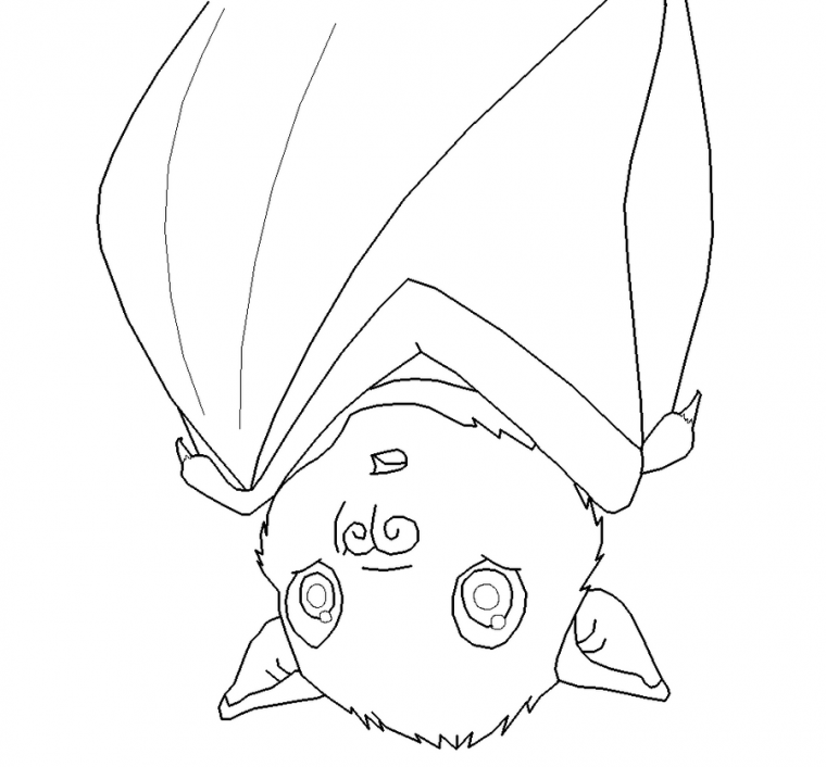 stellaluna coloring page