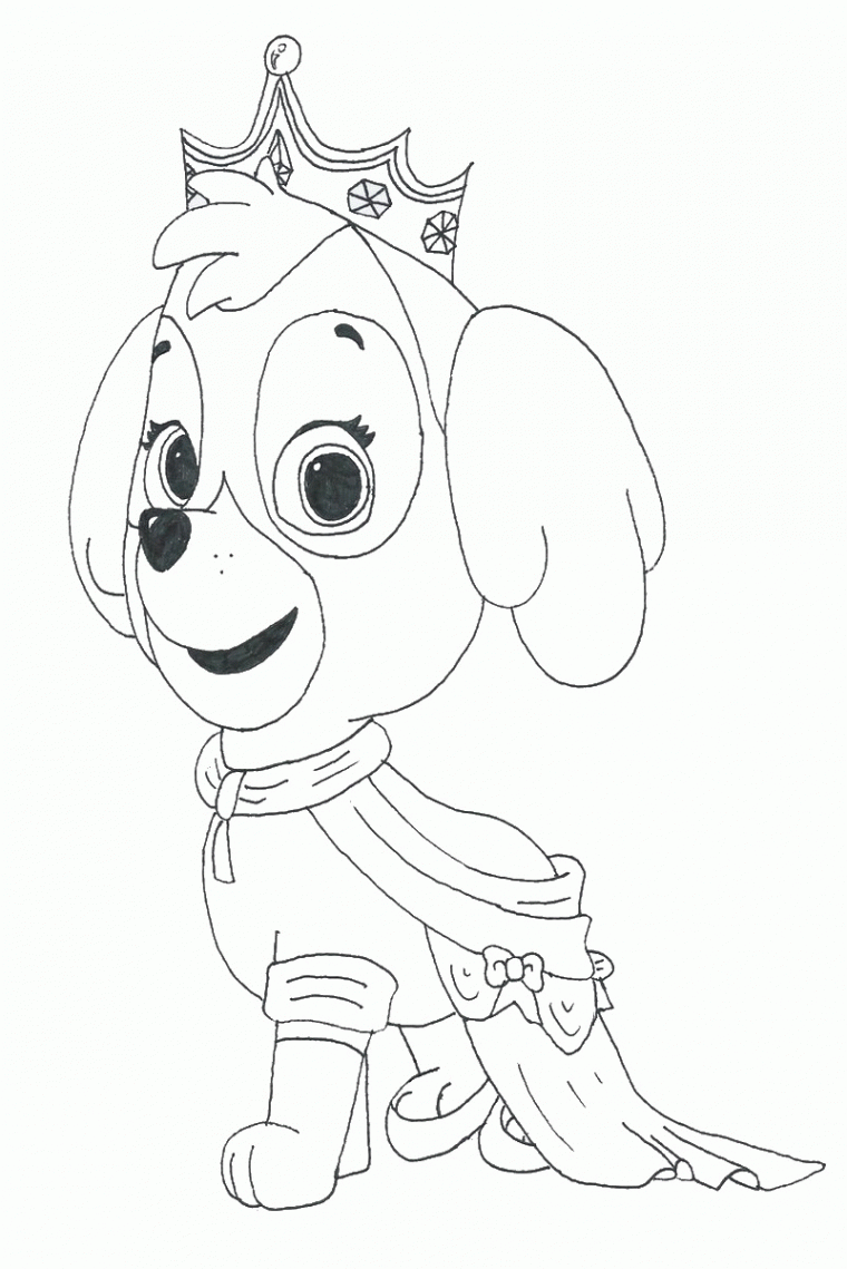 paw patrol coloring pages everest