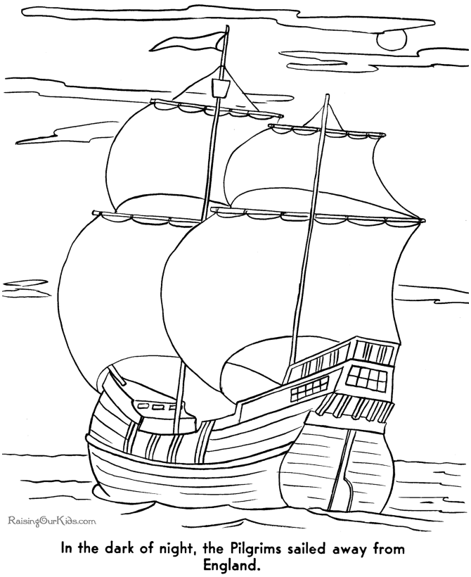 the first thanksgiving coloring pages