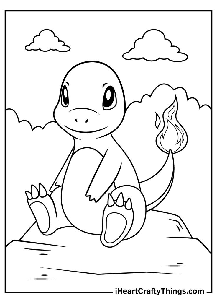 charmander pokemon coloring pages