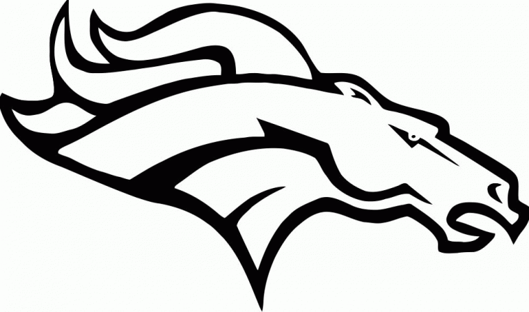 broncos coloring pages