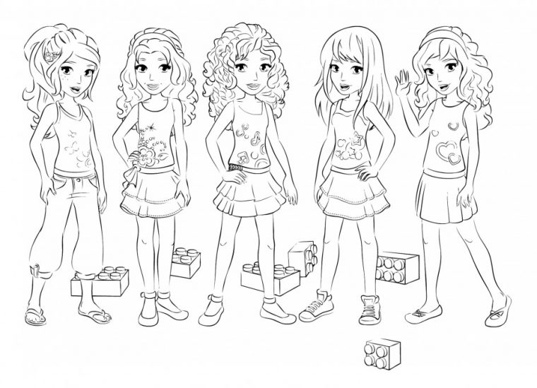 lego friends coloring page