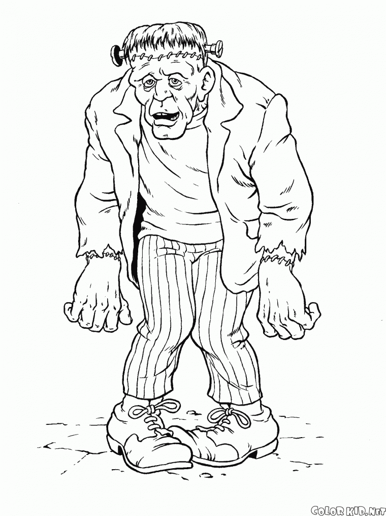 printable frankenstein coloring pages