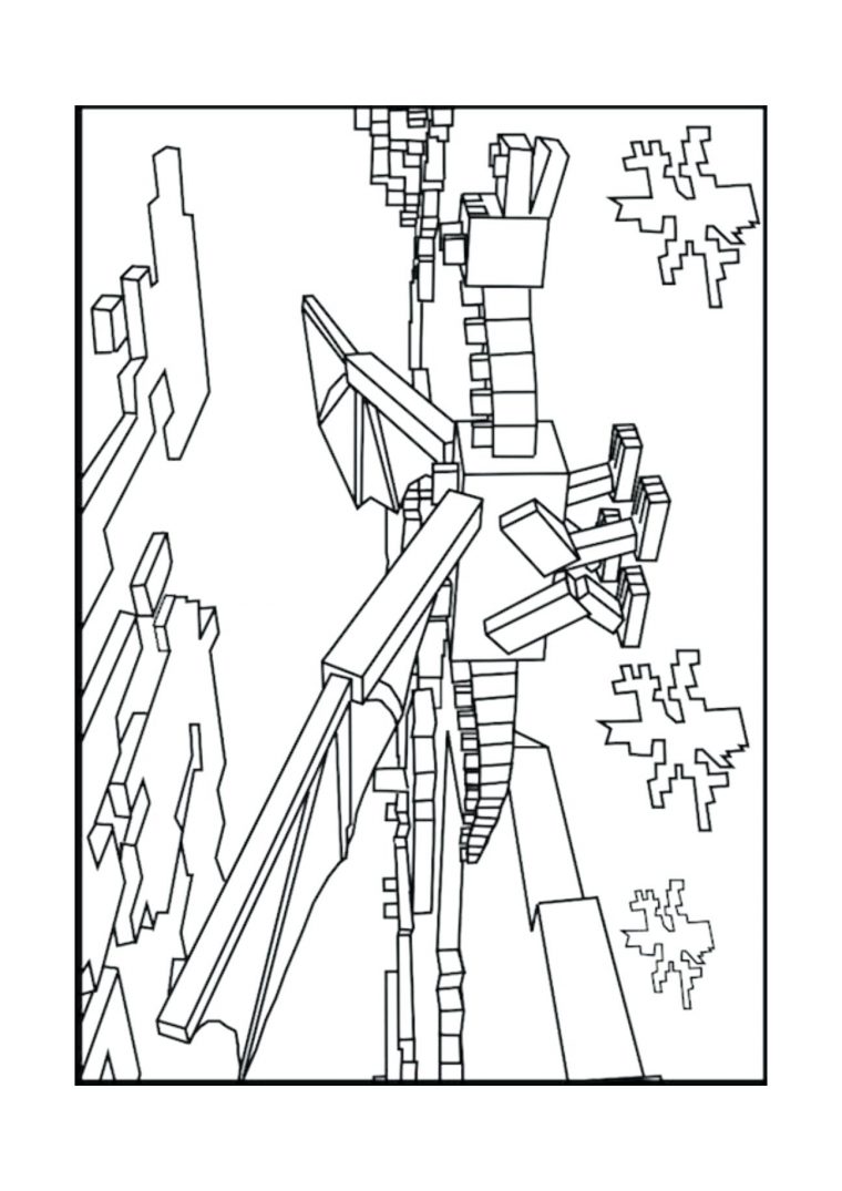 minecraft creeper coloring pages