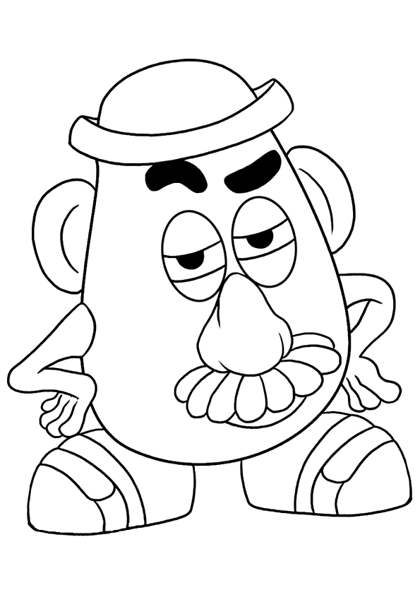 mr potato head coloring page