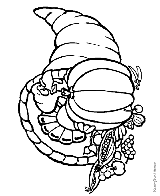 cornucopia coloring pages