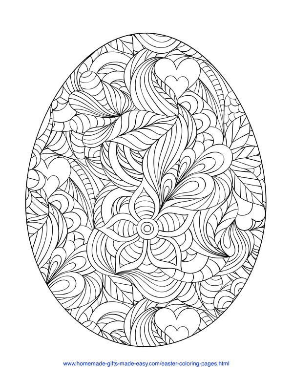 unicorn easter egg coloring pages