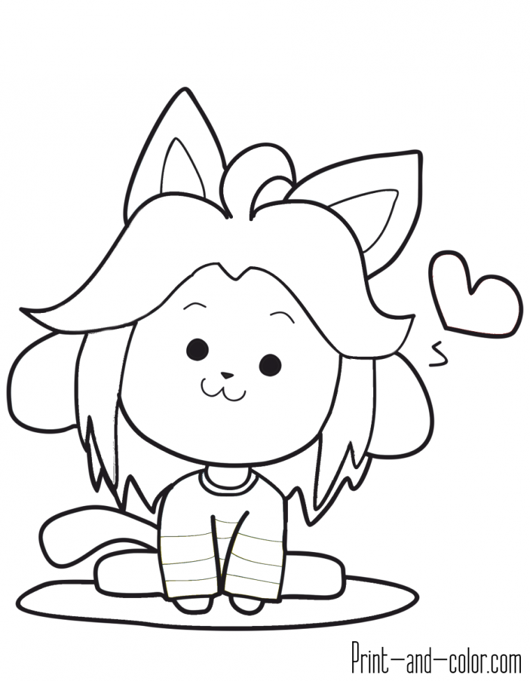 undertale coloring page
