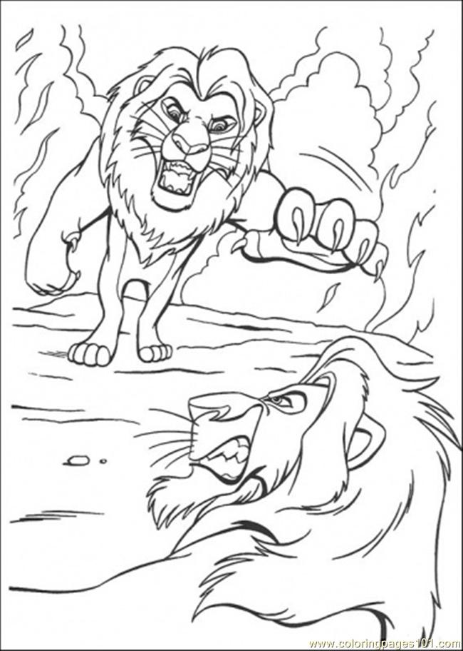 scar lion king coloring page