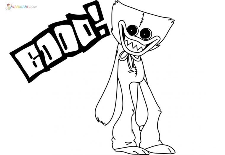 huggy wuggy coloring pages fnf