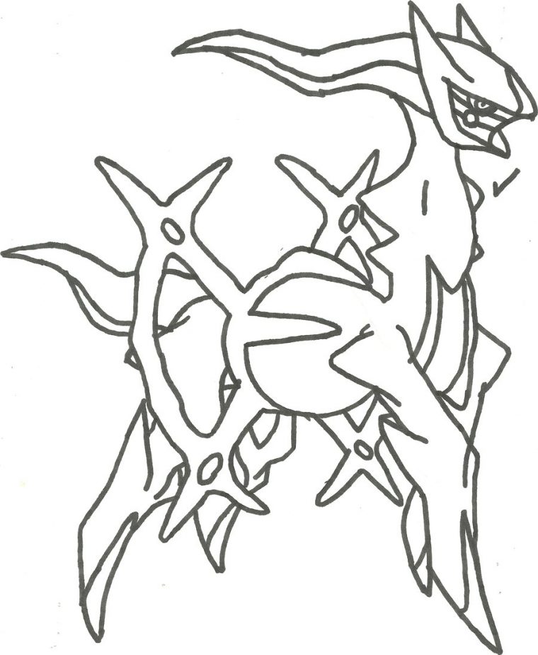 arceus coloring page