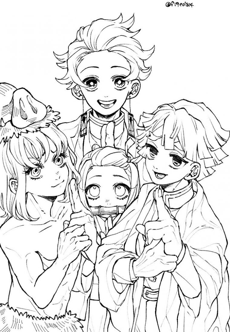 demon slayer rengoku coloring pages
