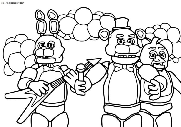 sister location five nights at freddy's coloring pages