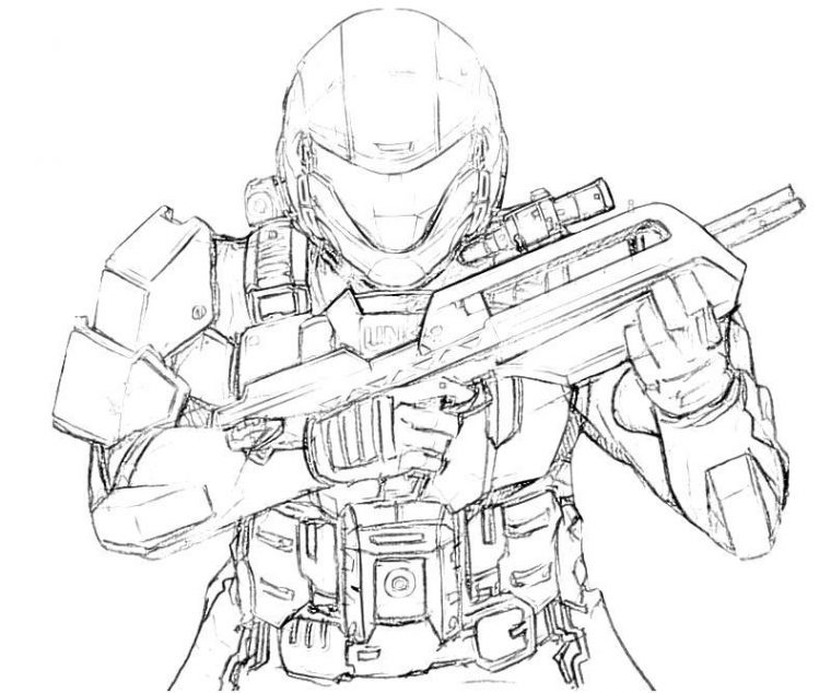 printable halo coloring pages