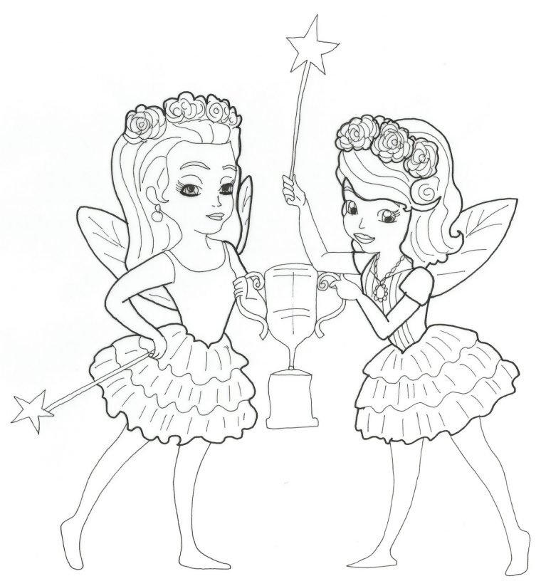 sophia the first coloring page
