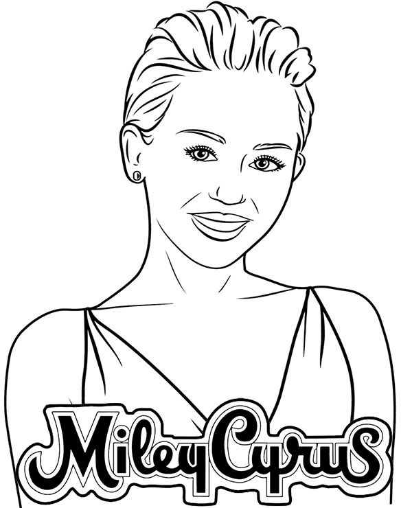 coloring pages of celebrities