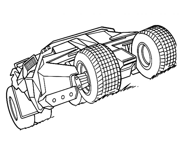 batmobile coloring pages