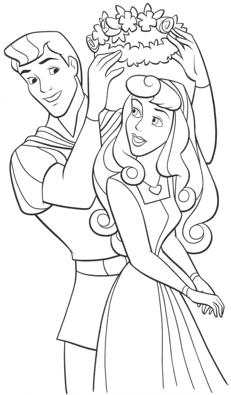 princess aurora coloring page
