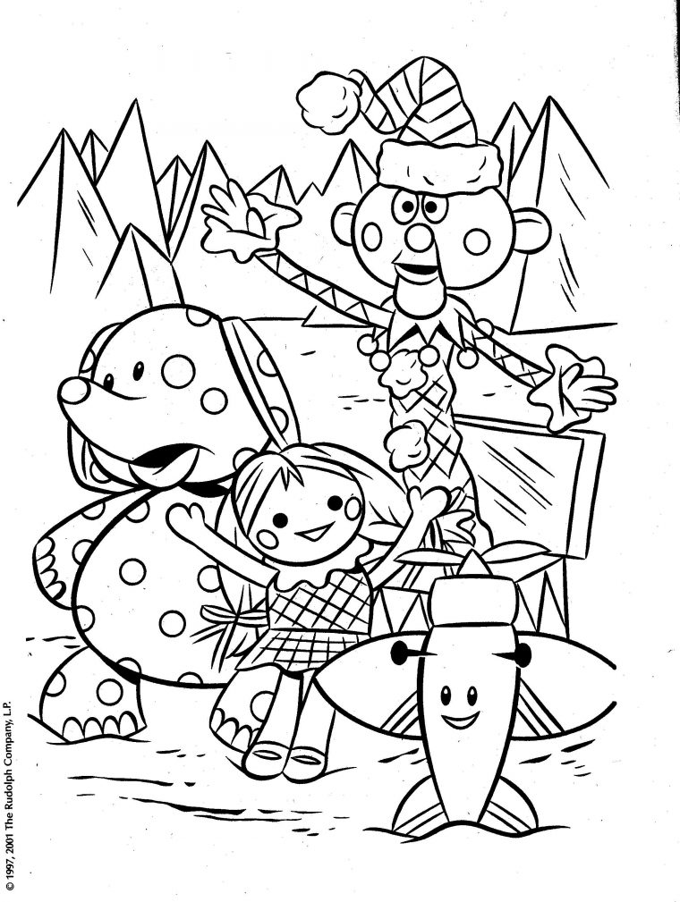 rudolph coloring page printable