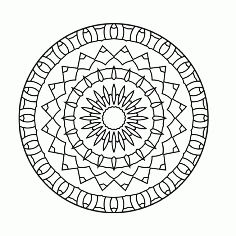 kaleidoscope coloring pages