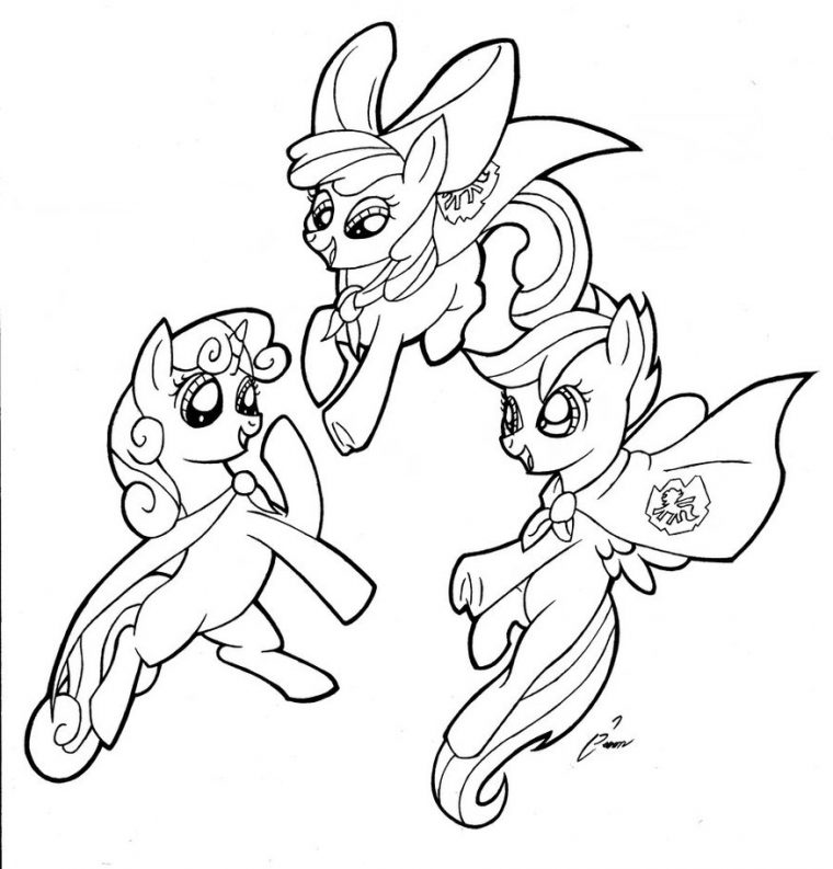 my little pony cutie mark coloring pages