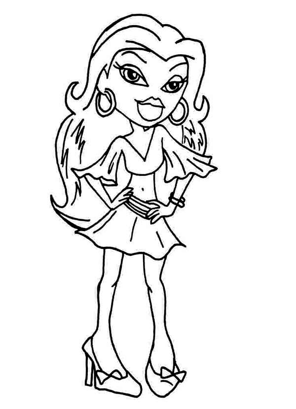 sasha bratz coloring pages sasha bratz coloring pages