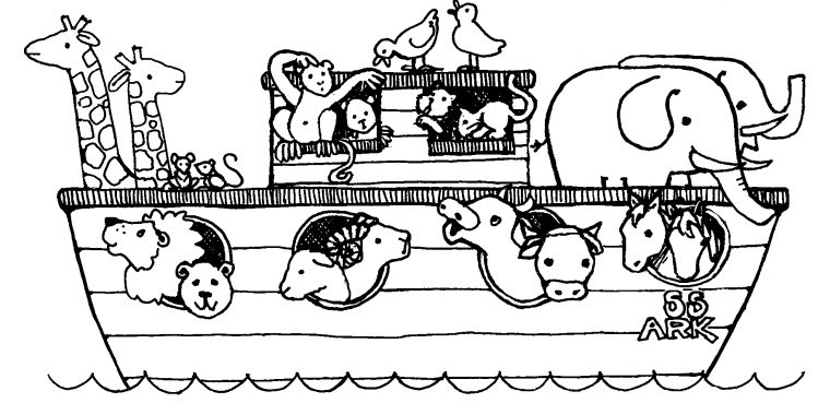 ark coloring page ark coloring page