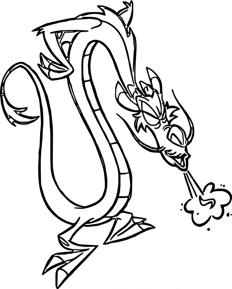mushu coloring pages
