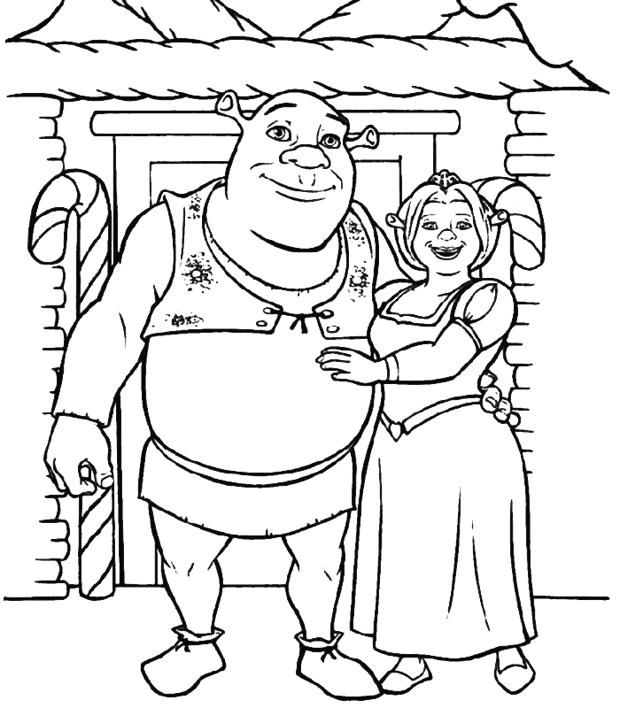 shrek printable coloring pages