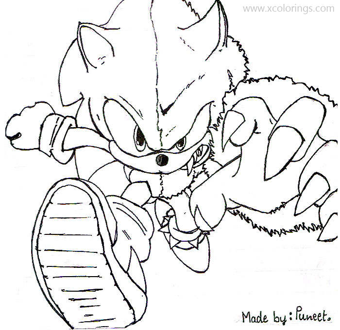 fleetway sonic coloring pages fleetway sonic coloring pages