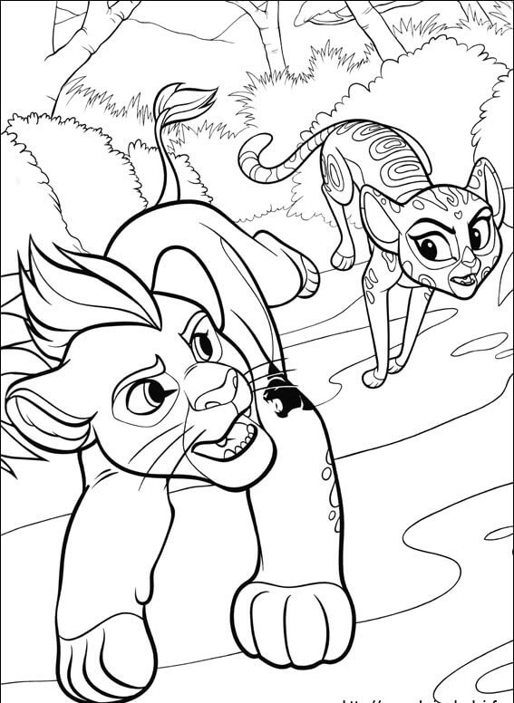 lion guard coloring pages pdf